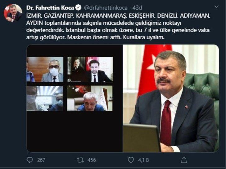 Sağlık Bakanı Koca; “Aydın’da vaka sayıları artıyor” G3