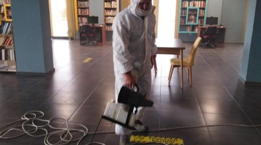 &Ccedil;ameli&rsquo;nde okullarda dezenfektan &ccedil;alışmaları devam ediyor