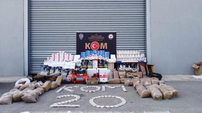 Denizli&rsquo;de 3 aydır takip edilen t&uuml;t&uuml;n ka&ccedil;ak&ccedil;ılarına operasyon: 15 g&ouml;zaltı