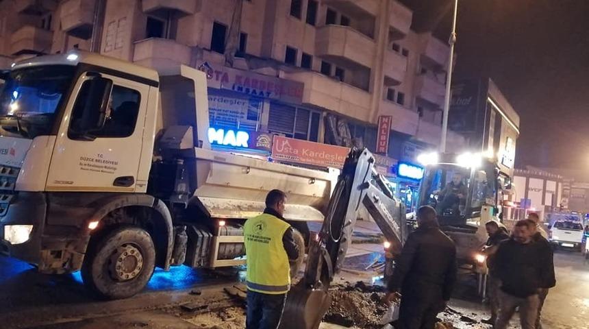 Gece boyu &ccedil;alışıldı arıza giderildi