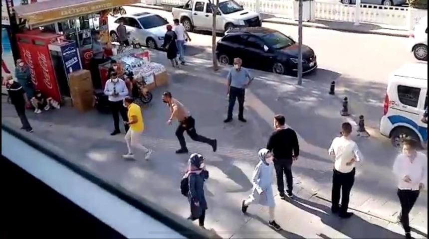 Maske takmayan şahıs ceza yememek için polisten kaçmaya çalıştı