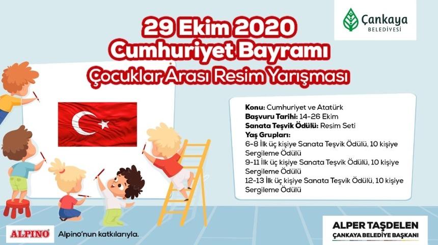 &Ccedil;ankaya&rsquo;da &ldquo;Atat&uuml;rk ve Cumhuriyet&rdquo; temalı resim yarışmasına katılma s&uuml;resi uzatıldı