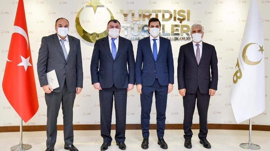 DAT&Uuml;B, YTB Başkanı Eren ile bir araya geldi