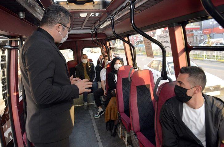 Vali Memiş, toplu taşıma araçlarını denetledi G1