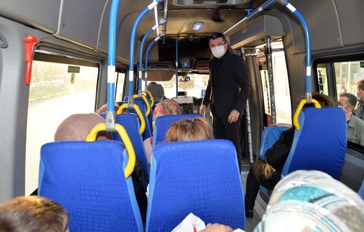 Vali Memiş, toplu taşıma araçlarını denetledi G4