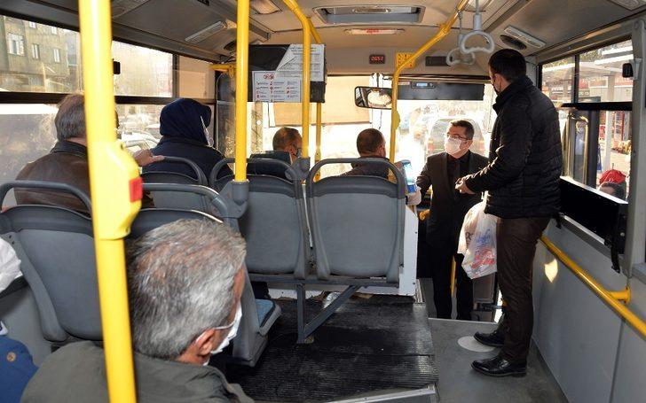 Vali Memiş, toplu taşıma araçlarını denetledi G5