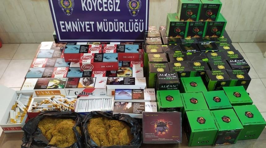 K&ouml;yceğiz&rsquo;de ka&ccedil;ak t&uuml;t&uuml;n operasyonu