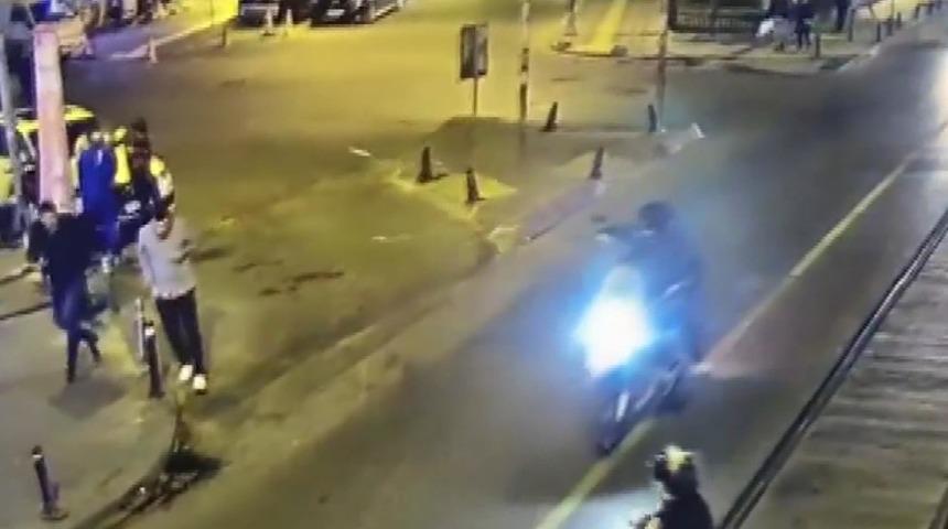 Güngören'de tribün liderinin öldürüldüğü silahlı saldırıya ilişkin yeni görüntü