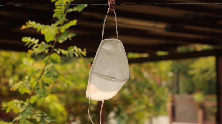 Maske uyarısı: Her kullanımdan sonra yıkayın