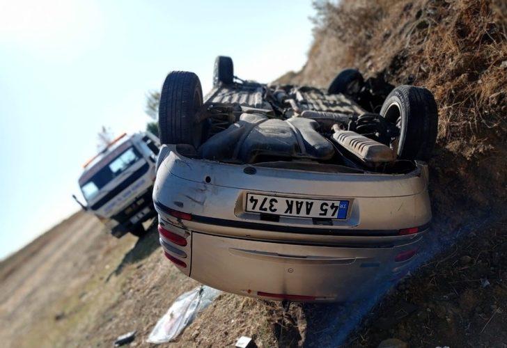 Takla atan otomobilden yara almadan kurtuldu G2