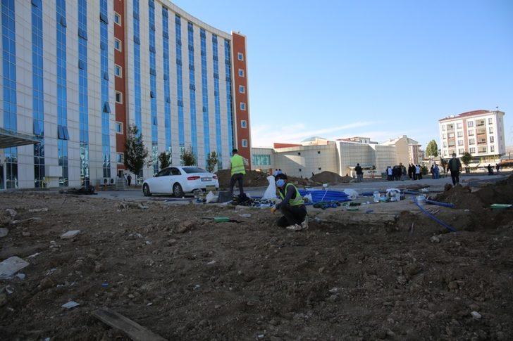 Hastanenin peyzaj çalışmaları başladı G4