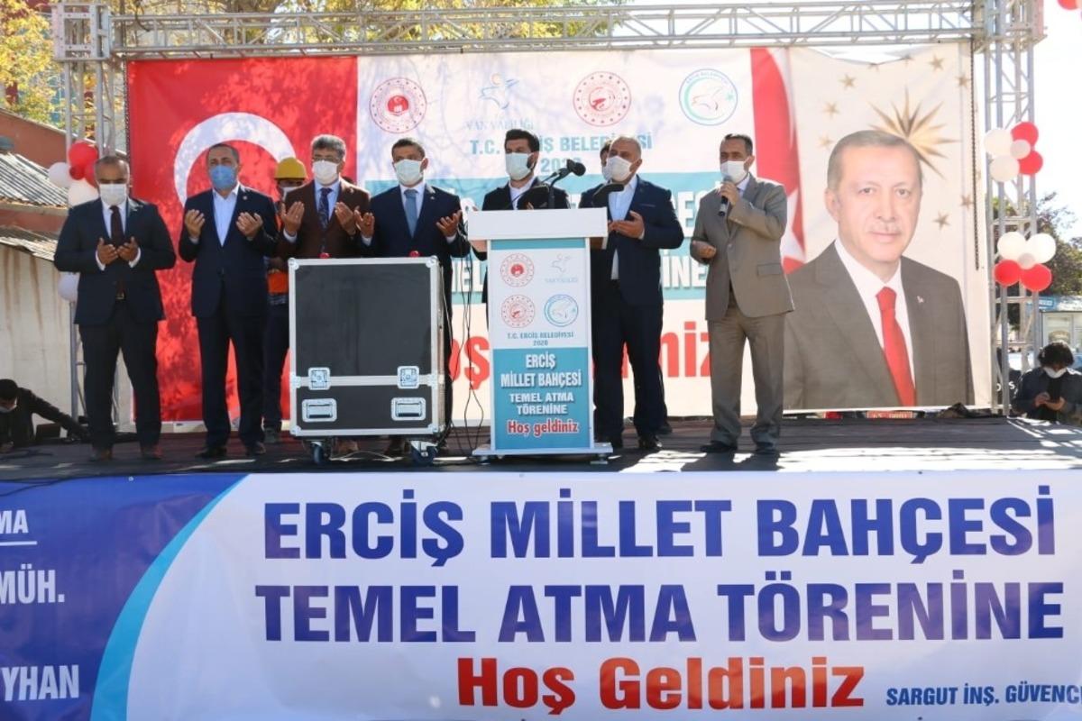 Erciş&rsquo;te Millet Bah&ccedil;esi&rsquo;nin temel atma t&ouml;reni ger&ccedil;ekleştirildi
