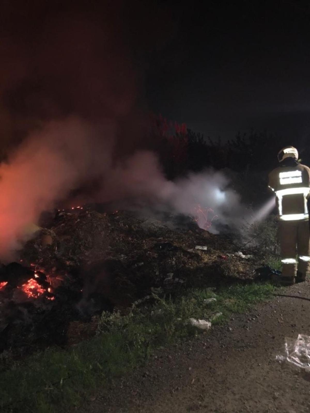 Burhaniye&rsquo;de ot yangını s&ouml;nd&uuml;r&uuml;ld&uuml;
