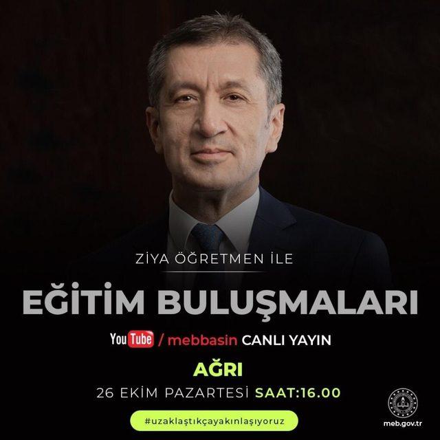 Milli Eğitim Bakanı Prof. Dr. Selçuk, Ağrı’daki öğretmenler ile bulaşacak