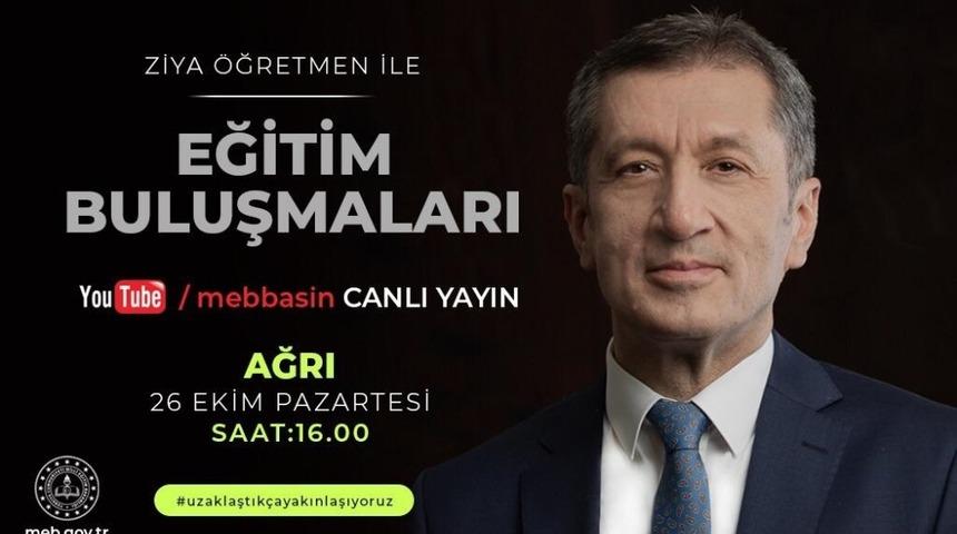 Milli Eğitim Bakanı Prof. Dr. Sel&ccedil;uk, Ağrı&rsquo;daki &ouml;ğretmenler ile bulaşacak