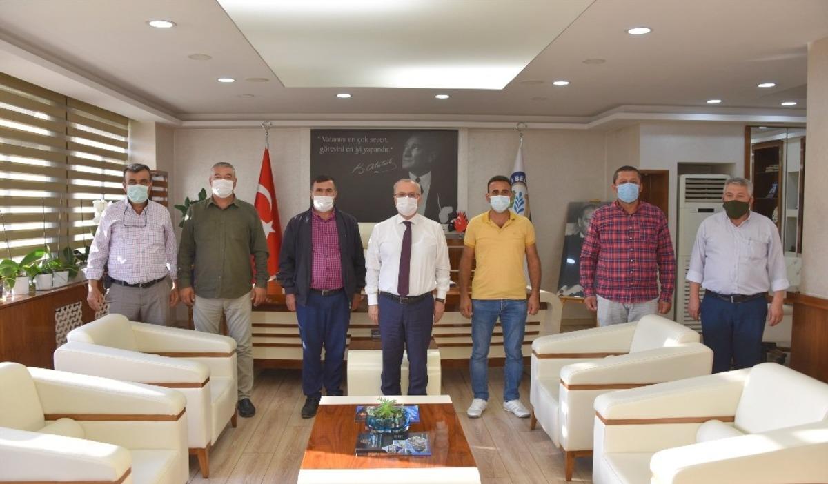 Muhtarlardan Başkan Kayda&rsquo;ya teşekk&uuml;r ziyareti