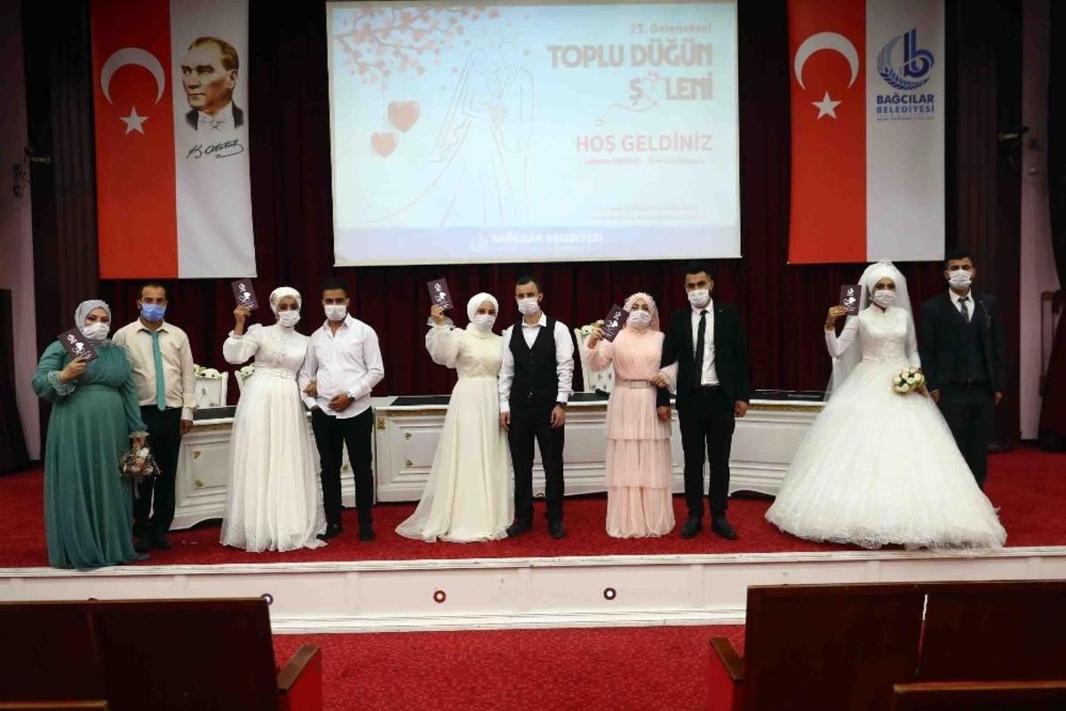 Bağcılar&rsquo;da 5 &ccedil;ift, d&uuml;nya evine girdi