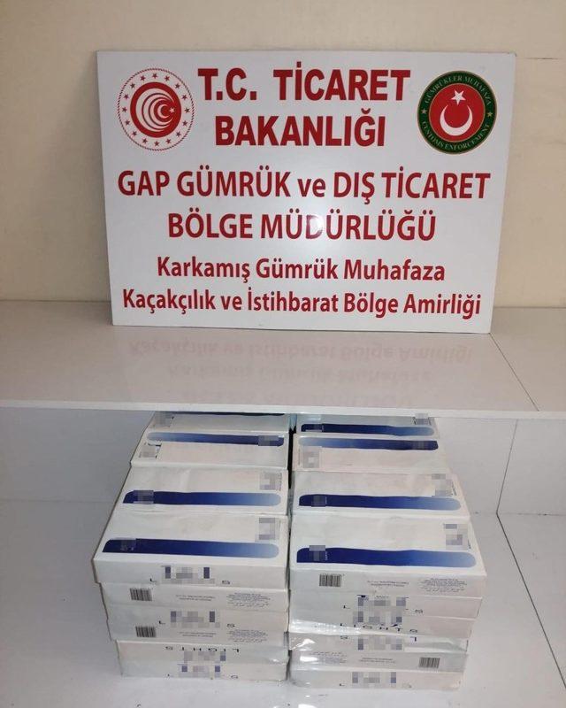 Karkamış sınır kapısında kaçak sigara yakalandı