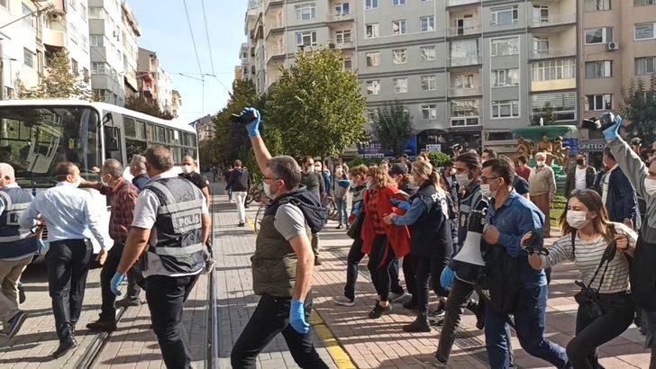 İzinsiz basın açıklaması yapmak isteyen gruba polis engeli G2
