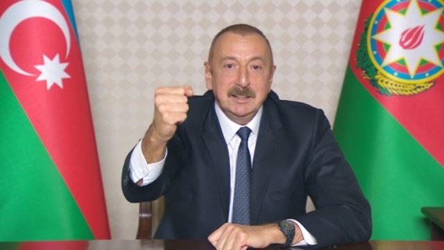 Aliyev: Kelbecer ve Gubatlı'nın bir kısmı işgalden kurtarıldı