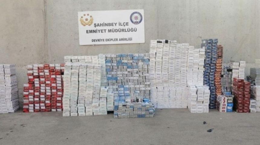 Gaziantep&rsquo;te 12 bin 960 paket ka&ccedil;ak sigara ele ge&ccedil;irildi