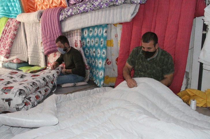 Pandemi sürecinde el yapımı yün yorganlara olan ilgi arttı; İşler üçe katlandı G1