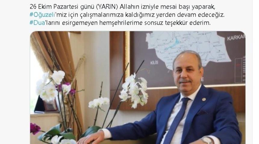 Korona virüsü yenen başkan görevinin başında