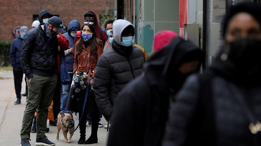 ABD’de erken oy verme kuyruğu! New York’ta dikkat çeken manzara