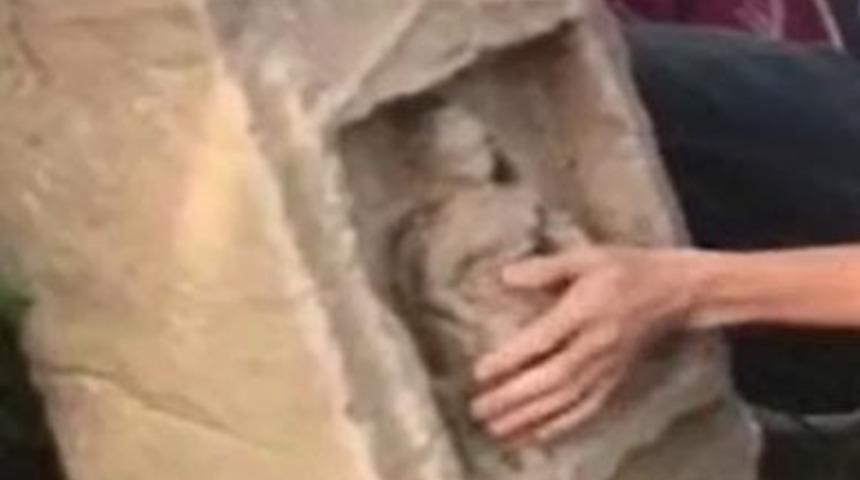 Arkeolojik sit alanından &ccedil;almış! Video &ccedil;ekip satmaya &ccedil;alışmış