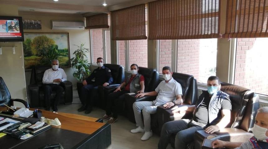 Başkan Yaman’a Bilecik Merkez İlçe Jandarma Komutanı Akyüz’den ziyaret