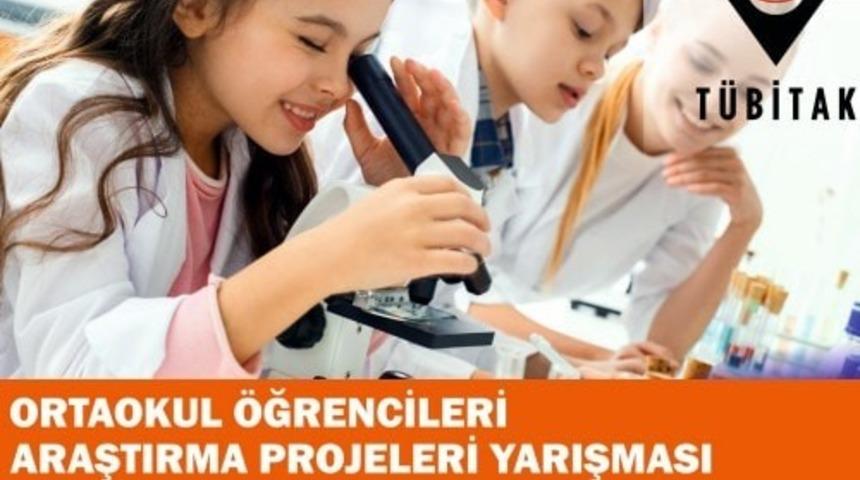 T&Uuml;BİTAK Ortaokullar Arası B&ouml;lge Yarışmasında b&uuml;y&uuml;k başarı