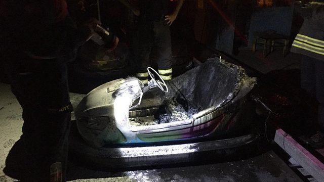 Lunaparkta yangın paniği