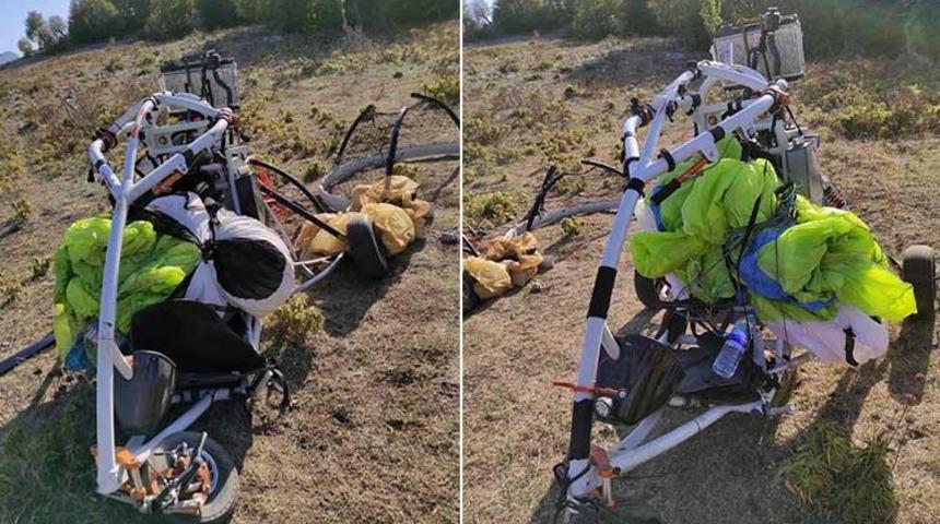 Hatay'daki patlamada yeni gelişme! Ter&ouml;ristlerin geldikleri paramotor ele ge&ccedil;irildi