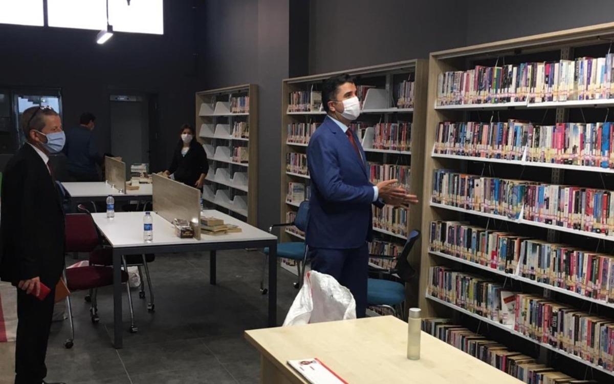 Saruhanlı yeni k&uuml;t&uuml;phanesine kavuşuyor