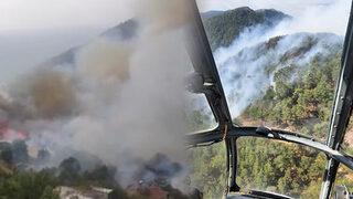 Mersin'de orman yangını! 50 hane boşaltıldı