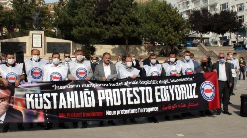 Macron Yozgat&rsquo;ta protesto edildi