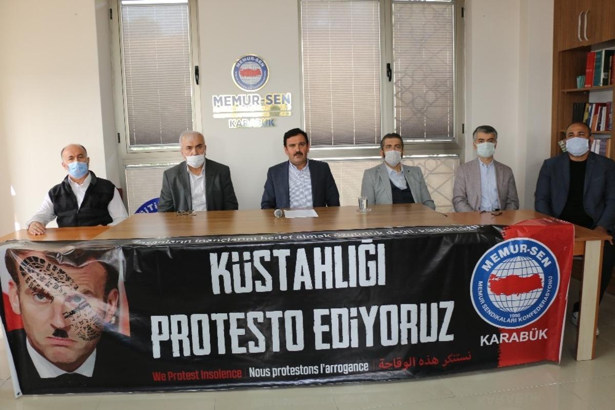 Memur-Sen&rsquo;den Macron&rsquo;a tepki