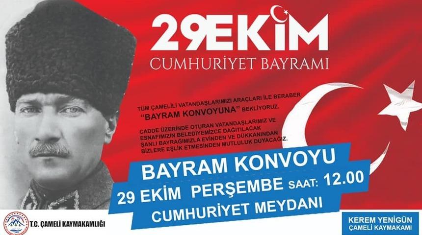 Cumhuriyet Bayramı, konvoylarla kutlanacak