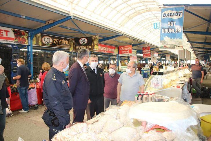 Kaymakam Yurt pazar yerini denetledi G3