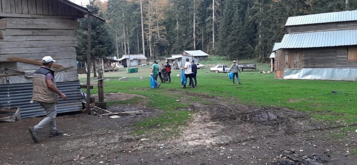 D&uuml;zce yaylalarında hummalı temizlik &ccedil;alışması