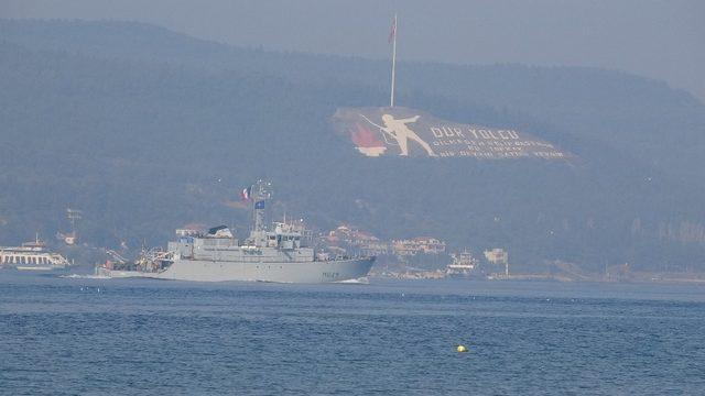 NATO savaş gemileri peş peşe Çanakkale Boğazı’ndan geçti