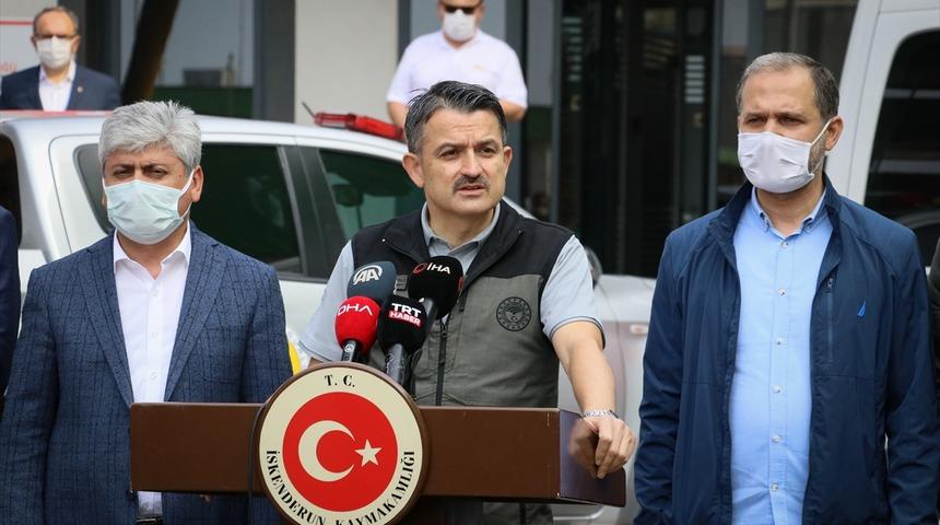 Tarım ve Orman Bakanı Pakdemirli: "Hatay'daki orman yangını kontrol altına alındı"