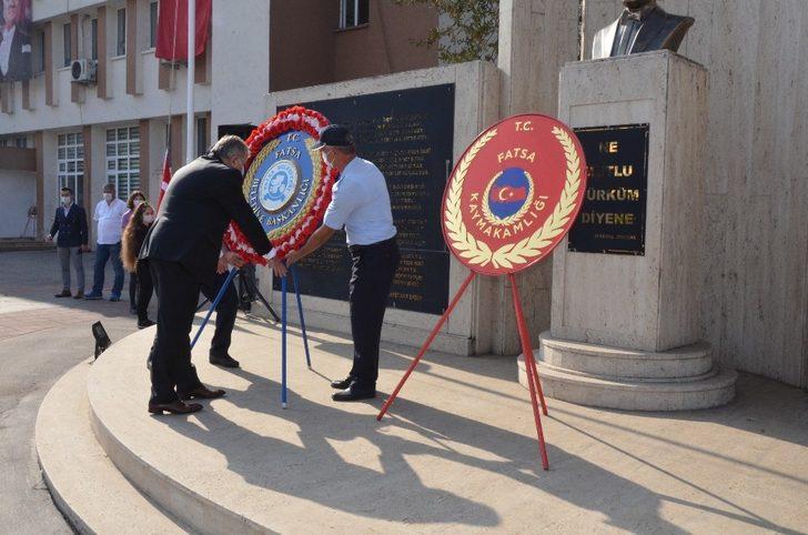 Fatsa’da 29 Ekim kutlamaları çelenk sunumu ile başladı G2