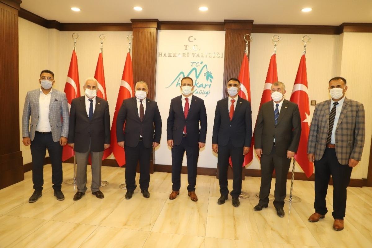 T&uuml;rkiye Muhtarlar Konfederasyonu heyeti Hakkari&rsquo;de