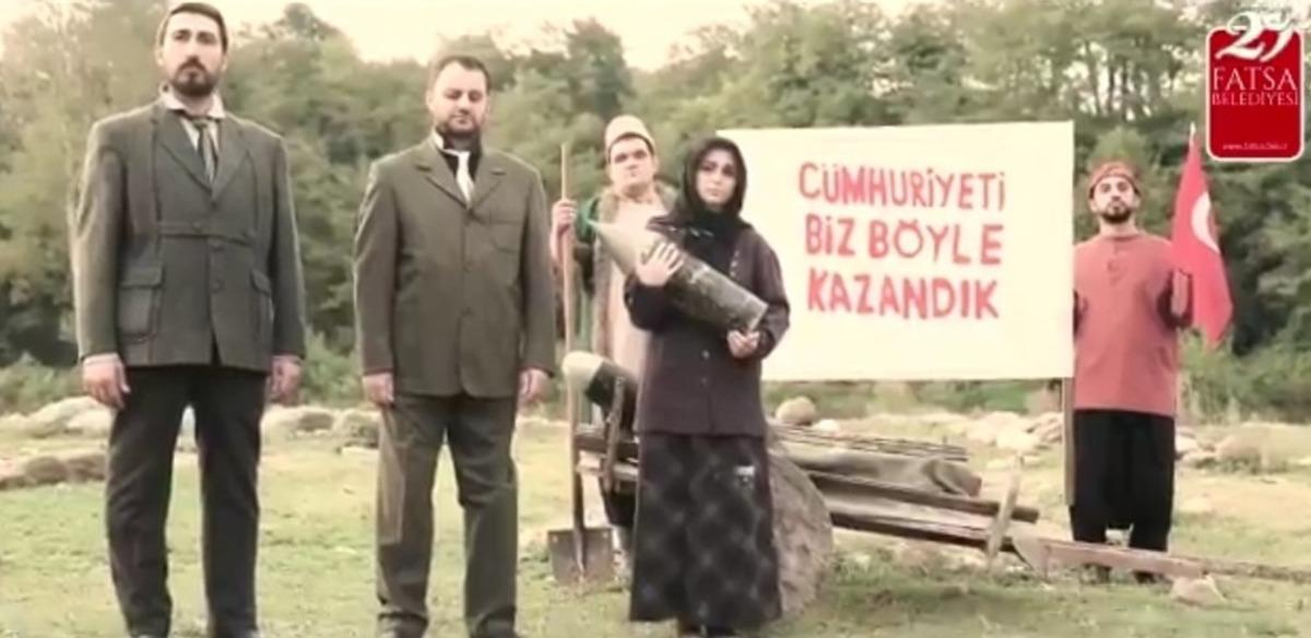 Fatsa Belediyesi&rsquo;nden 29 Ekim&rsquo;e klipli kutlama