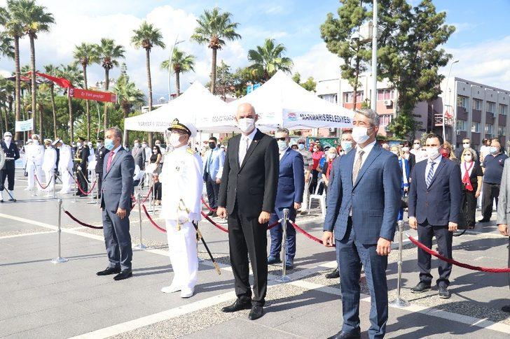 Cumhuriyet Bayramının 97.yılında Marmaris’te çelenk sunma töreni yapıldı G4