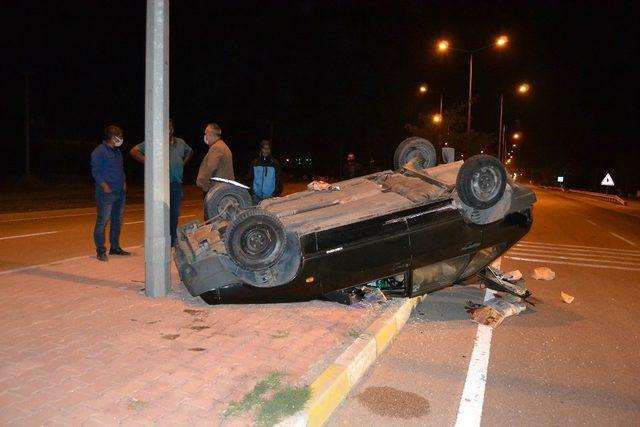 Konya’da trafik kazası: 2 yaralı