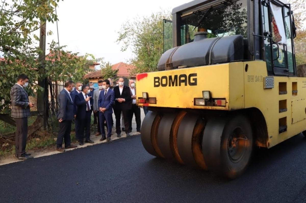 &Ccedil;ilimli&rsquo;de devam eden asfalt &ccedil;alışmaları incelendi