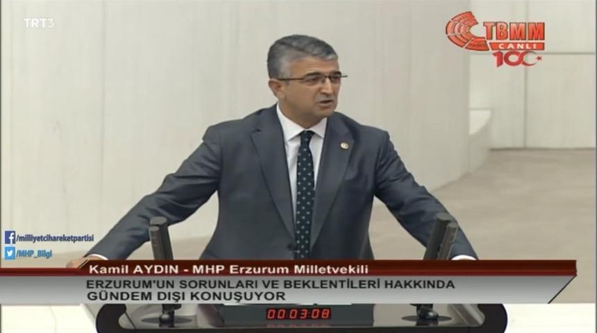 Kamil Aydın Erzurum&rsquo;un sorunlarını anlattı