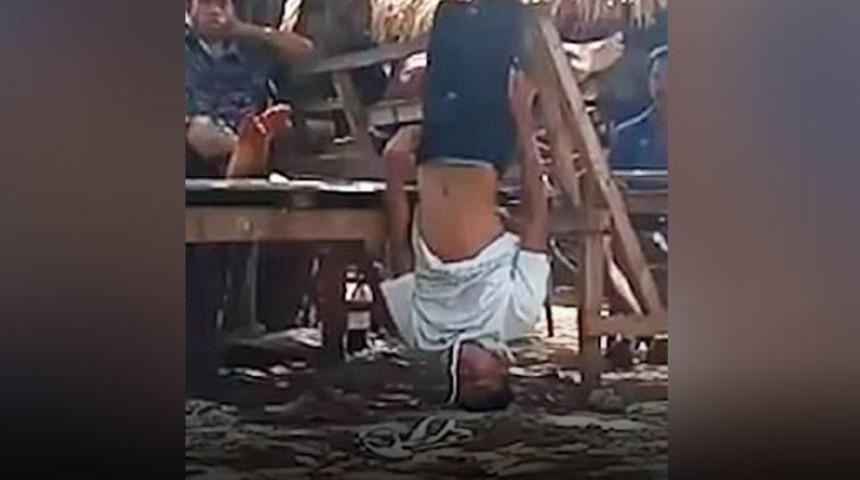 'Yok artık' dedirten olay! Kızlarıyla izinsiz aynı evde kalan genci bacaklarından astılar